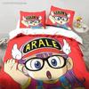Cartoon DR S-Slump Arale Anime Bettwäsche-Set Bedrucktes Bettwäsche-Set Mit Kissenbezug Bettdeckenbezug Weich Queen King Size Bettwäsche Zuhause