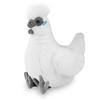 Simulation Hen Cock Plush Chicken Doll Stuffed Colorful Long Fur Stuffed Fatty Farmland Animal Plushie Decoration Men Present