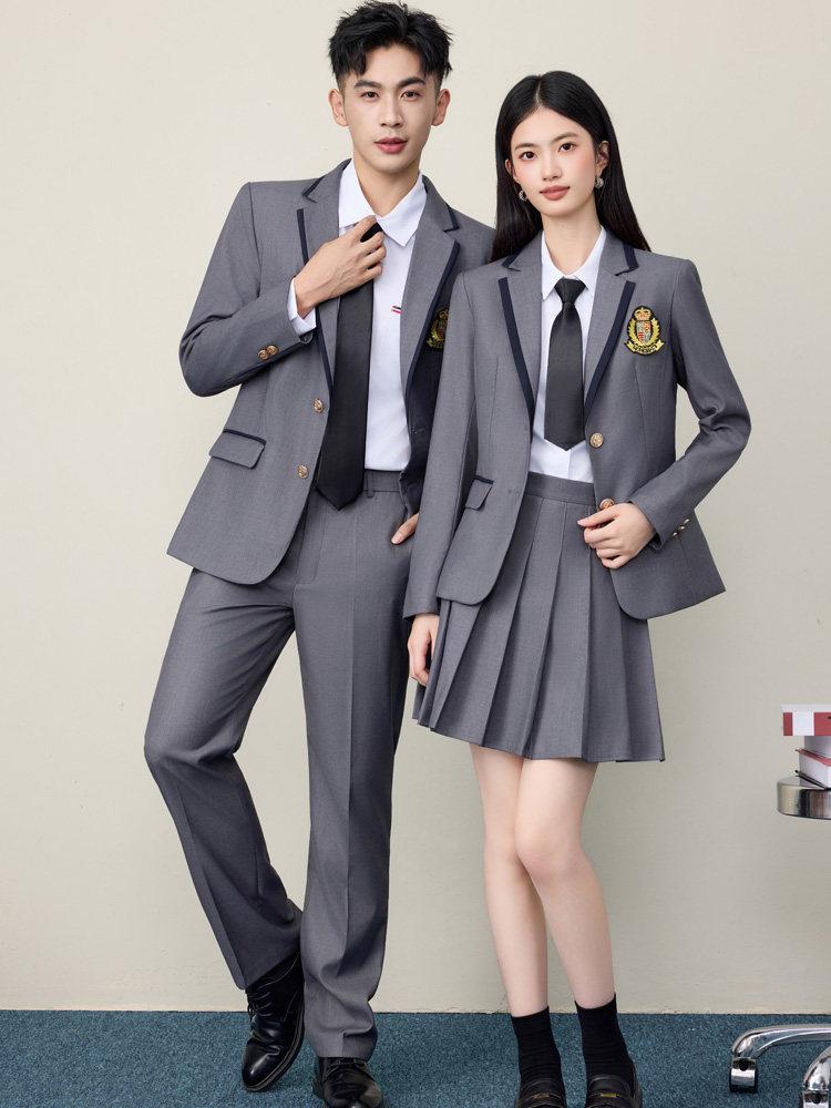 2026 Spring/Autumn College-Style Professional Suit Set for Men & Women - Student JK Uniform & Workwear