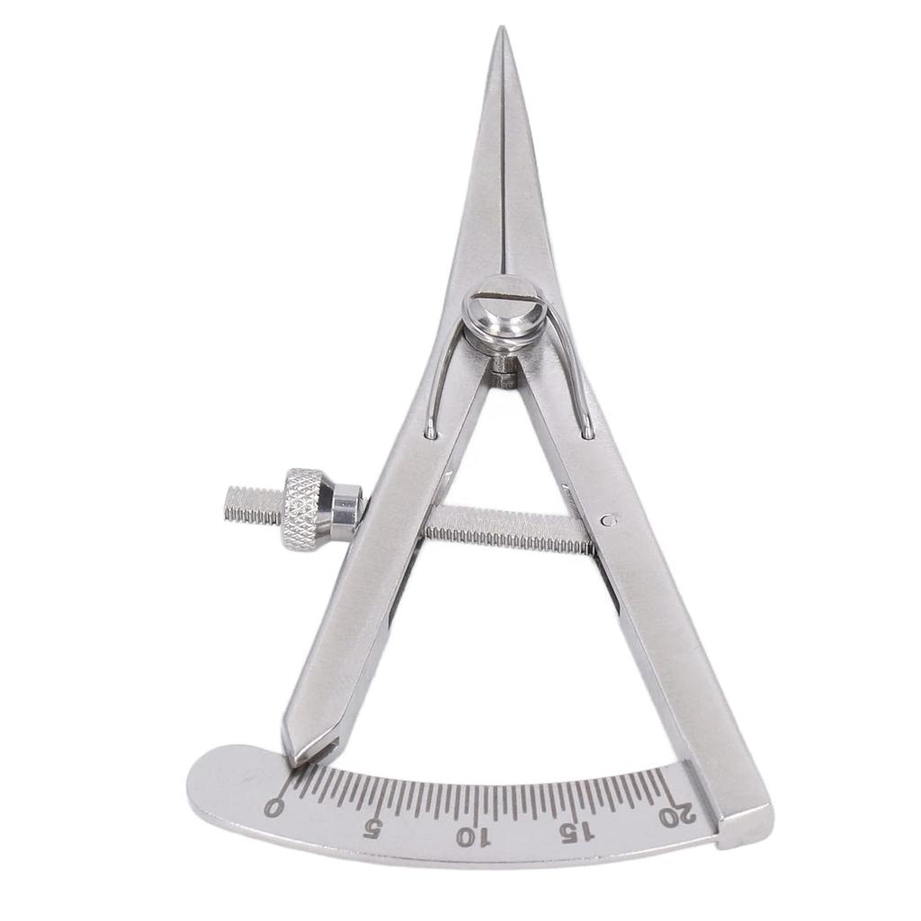 Wing Divider, Adjustable Stainless Steel Tool Leather Compass for Leather Trimming Projects(Screw Lock Type Marking Gauge)