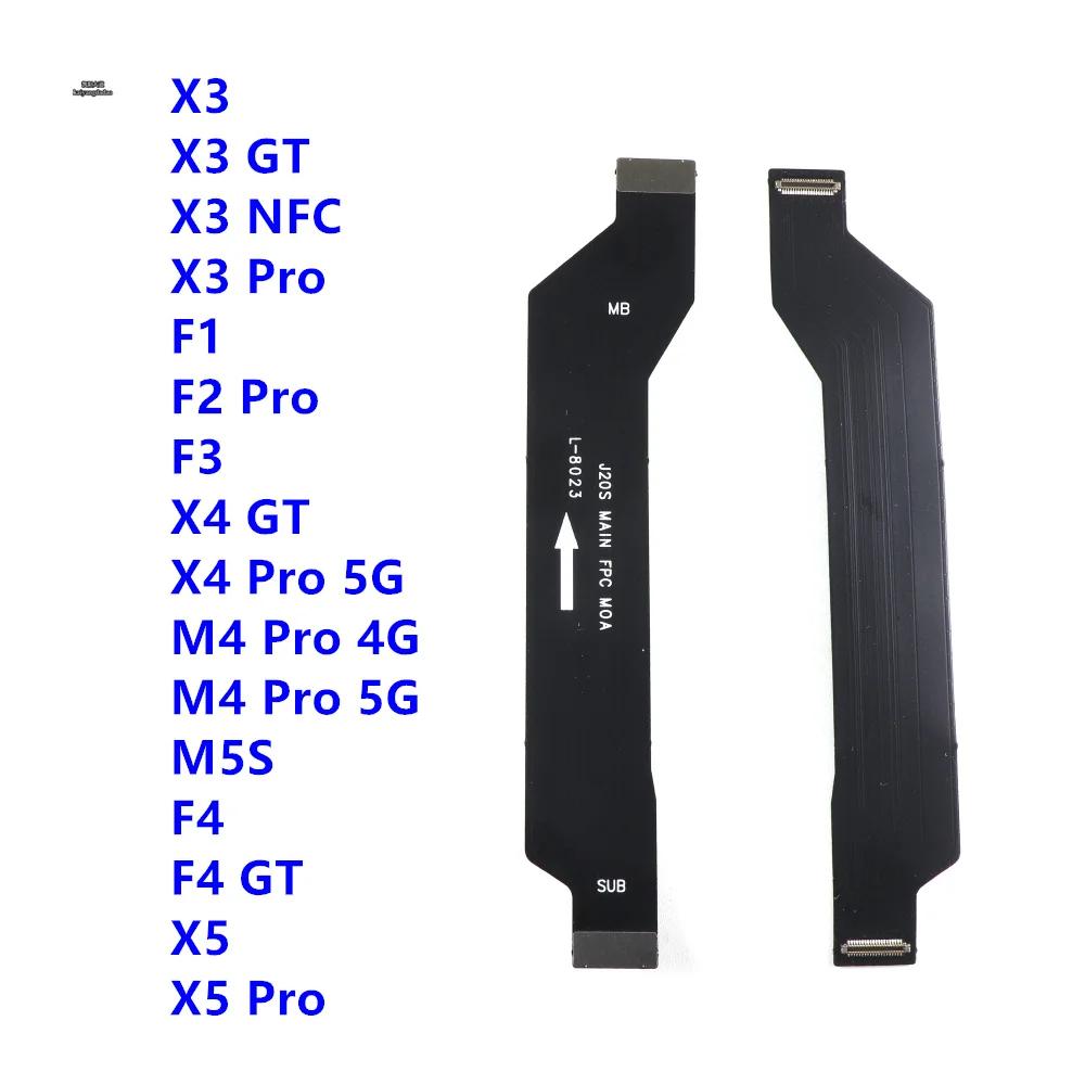 For Xiaomi Poco X3 NFC F3 F1 F2 X4 X5 F4 M4 Pro 4G 5G Main Motherboard Connector LCD Display Flex Cable Replacement Parts Ribbon