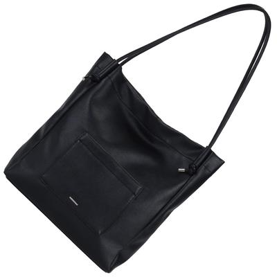 Black Tote Bag for Shoulder Fits Popular Brand [Altrose] Women, Bag, 2-Way, Large, Spacious, A4, Handbag, Simple, Plain, Cute, Commuting, School,