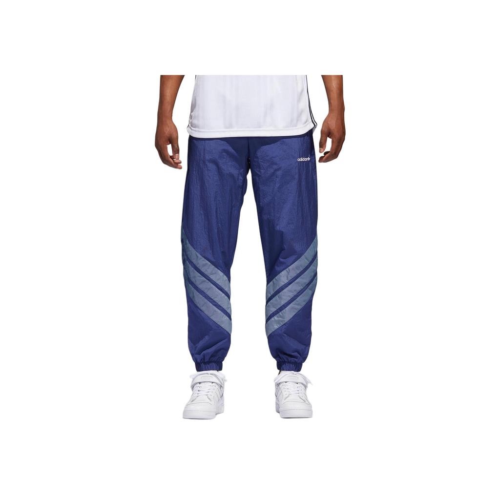 adidas Originals Logo Comfortable Soft Casual Pants Men Bottoms Indigo White CE4814