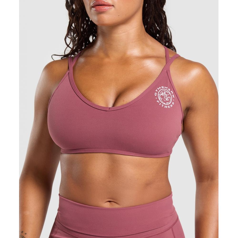 Gymshark Legacy Bra Washed Berry Pink B1c6u Kcps