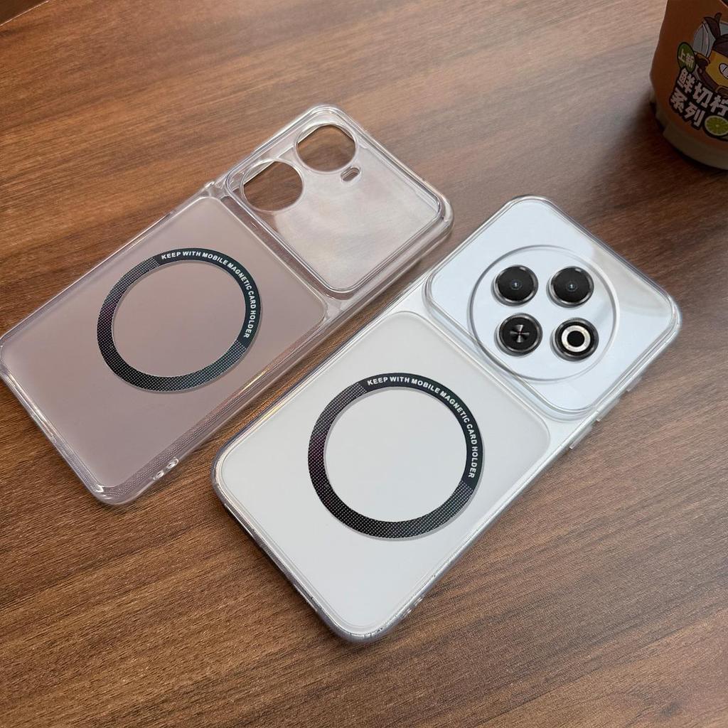 Case for TECNO SPARK 30C 4G Wireless Charging Magnetic Ring Casing Anti-Fingerprint Matte Cover