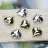 10 Pieces Sweet Heart Pendant Necklace and Earrings Peach Heart Pendant with Hole Heart Pendant for DIY Necklace Making