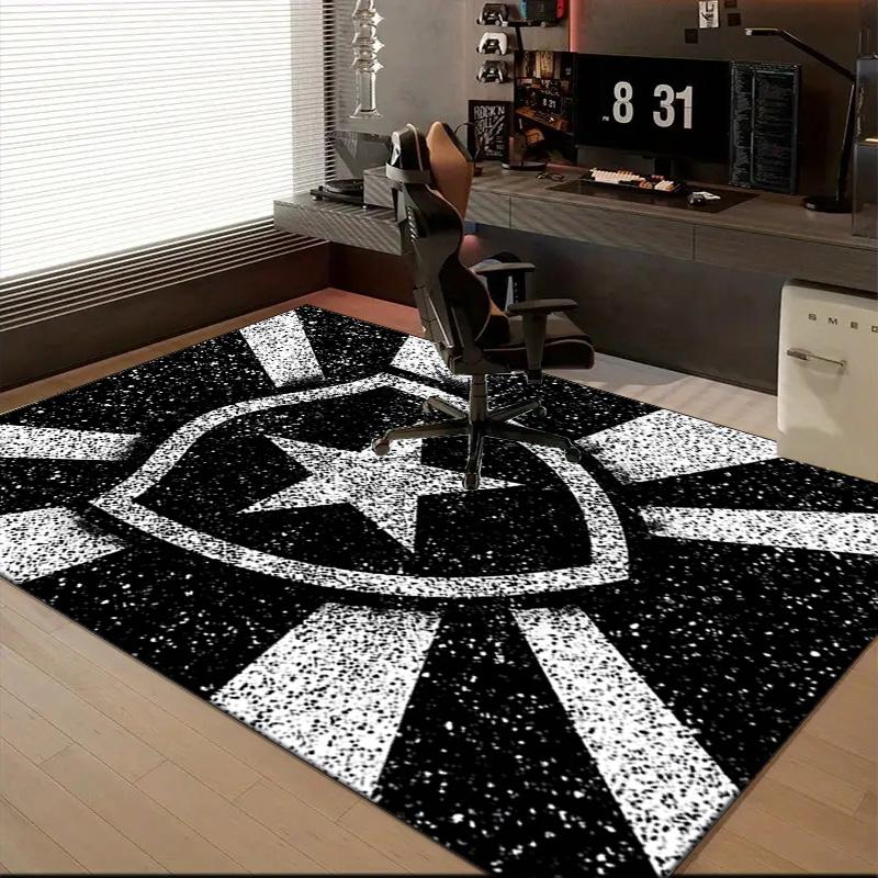 Botafogo Football Club Printed Office Carpet Chair Cushion Entryway Rug, Rugs for Living Room, Bedroom Christmas gifts