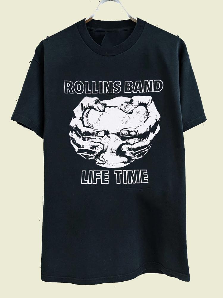 Rollins Band Life Time Black Short Sleeve T Shirt Full Size S-5XL FH313 Unisex T-Shirt XXXL