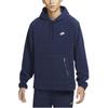 Nike Moletom com Capuz Pulôver Lã Macia Confortável Jaqueta Jaquetas Masculinas Azul Marinho Escuro FZ0661-410
