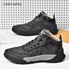 Fashion Golden Sapling Outdoor Shoes Men Genuine Leather Mountain Trekking Boots Men's Ankle Boot Retro Platform Flats Casual Work Shoe
