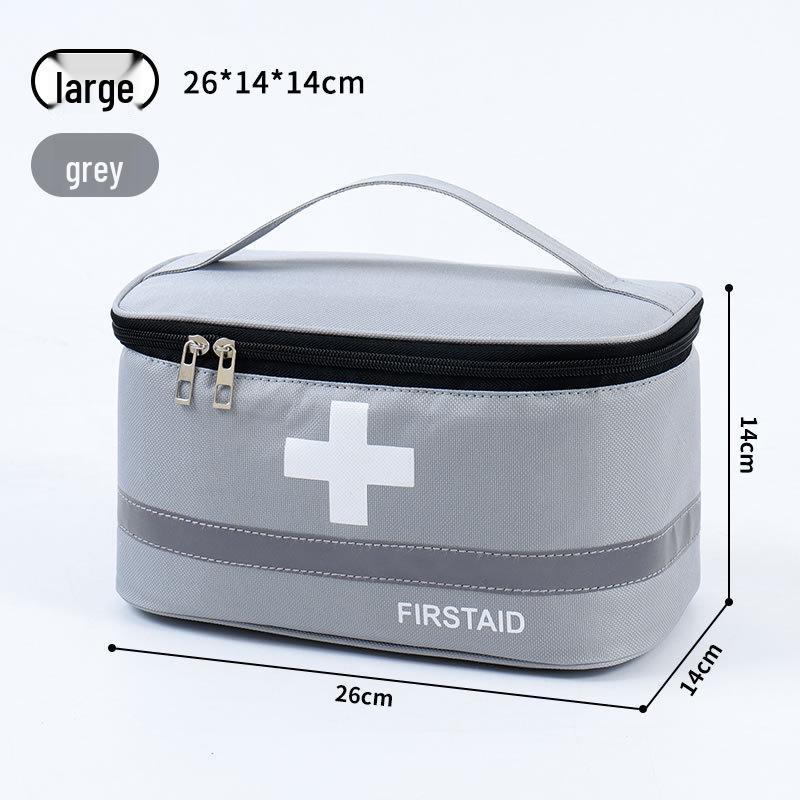 Portable First Aid and Epidemic Prevention Kit for Travel, Home, Outdoor, and Children's Emergency Medicine Storage