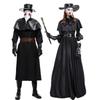Costume da Medico della Peste Steampunk Corvo per Halloween con Becco Lungo