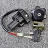 Fuel Gas Cap Ignition Switch Seat Lock with Key Kit For Suzuki DR650 DR650SE 1996-2022 37000-04810 37000-04811 37000-04812
