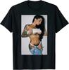 Heißes Mädchen auf T-Shirt Herren Damen T-Shirts Oberteil für Herren - Sexy Hübsches Tattoo-Mädchen Größe S-4XL Geschenk Fans