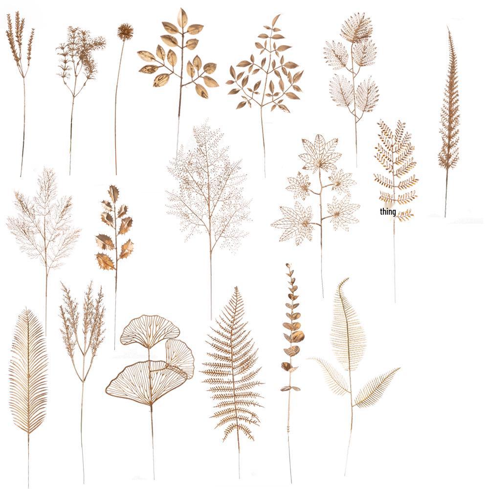 New Year & Christmas Gold & Silver Flower Spray Decoration Accessories