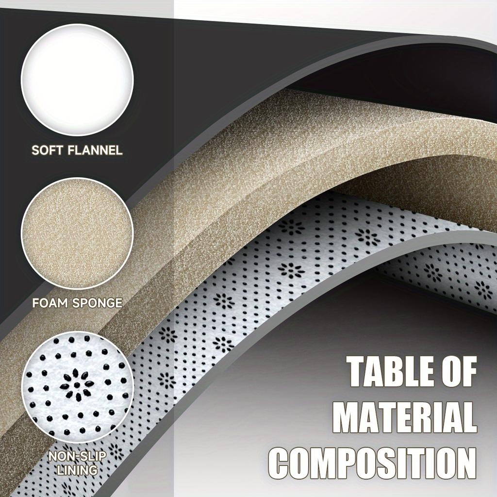 1Pcs Anti Fatigue Kitchen Rugs,Santa Claus Hat Print Waterproof Non-Slip Thick Cushioned Kitchen Mat Heavy Duty Comfort Standing Mat for Kitchen