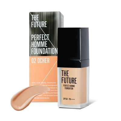 THE FUTURE Perfect Homme Foundation 35g 02 Ocker Flüssig-Foundation für Männer, deckt Rötungen, Aknenarben und Poren ab