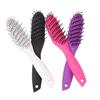 Portable Anti Static Styling Hair Brush Heat-Resistant Plastic Curved Vent Drying Brush 9 Row Rack Wide Tooth Scalp Massage Comb
