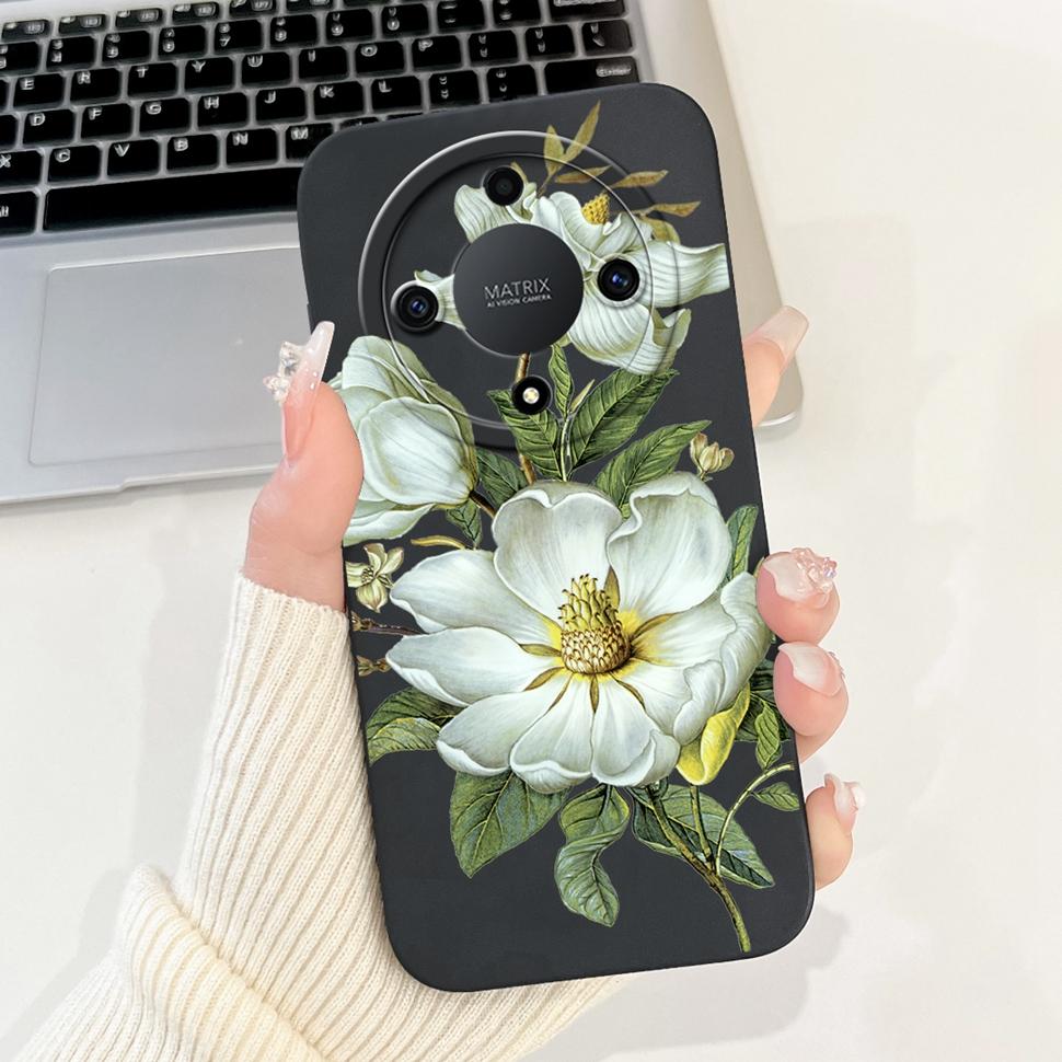 Für Honor X9a Hülle RMO-NX1 Bunte Blume Bemalte Abdeckung Weiche Silikon Handyhülle Für Huawei Honor X9 A X9a HonorX9a Hülle