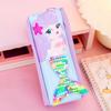 Mermaid 3D Fish Tail Pencil Case Double-layer Stationery Storage Box  School Office