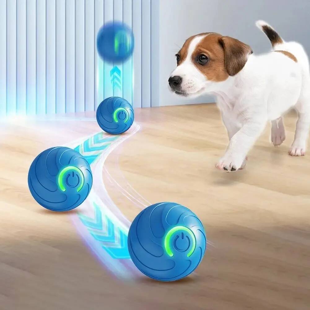 Smart Dog Toys Ball Electronic Interactive Pet Toy Moving Ball Usb Automatic Moving Bouncing For Puppy Birthday Gift Cat Product