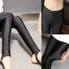 Thin Women Shiny Tights Stretch Ankle Length Leggings Pencil Step Foot Pants