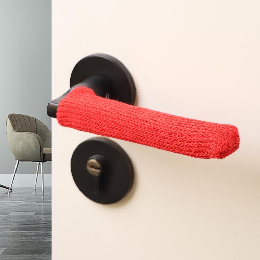 Knitted Anti-Collision Door Handle Cover - Winter Protection Sleeve for Bathroom Door Locks