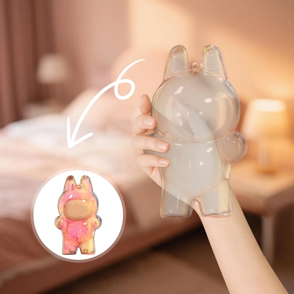 Clear Bag Keychain For 15cm 18cm Plush Doll,Hanging Display Case,Protective Case,Plastic PVC Storage Box
