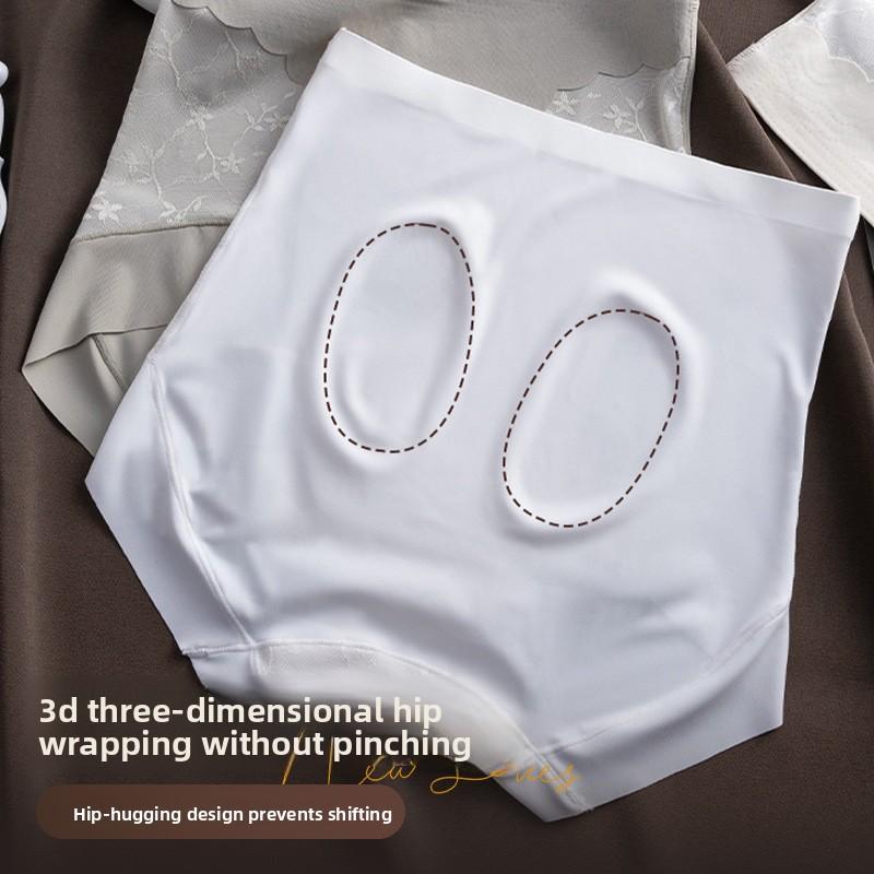 Ladies Spring and Summer New Lace Non Trace High Waist Breathable Comfortable High Waist Underwear