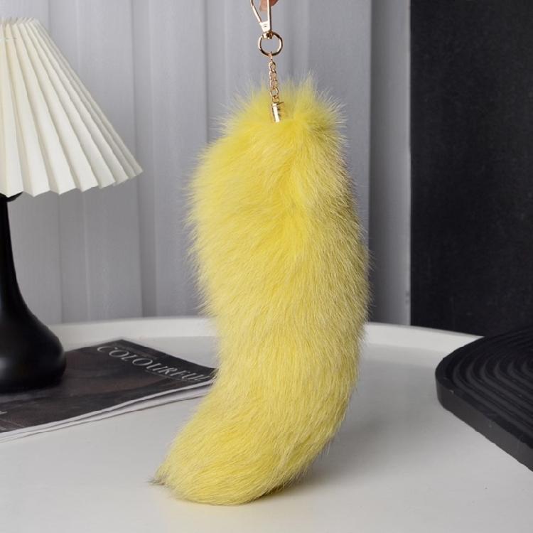 Cosplay Coda di Volpe in Capelli Sintetici Portachiavi alla Moda con Ciondolo a Coda di Volpe Portachiavi Accessorio per Auto e Borsa
