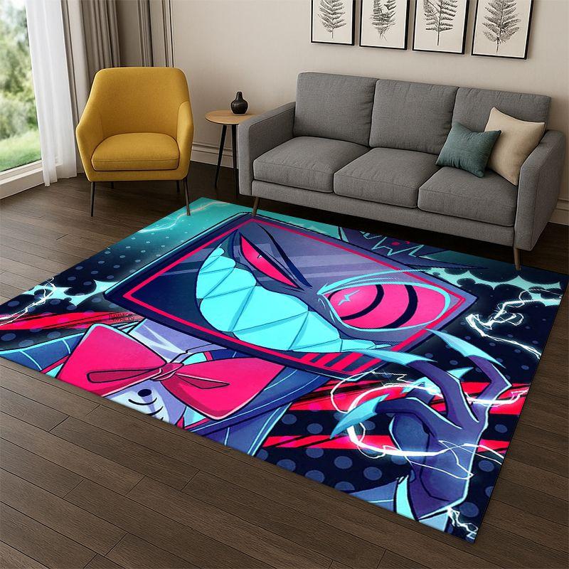3D Cartoon H-Hazbin Hotel Charlie Carpet Rug for Playroom Bedroom Living Room Sofa Home Decor,kid Area Rug Non-slip Floor Mat
