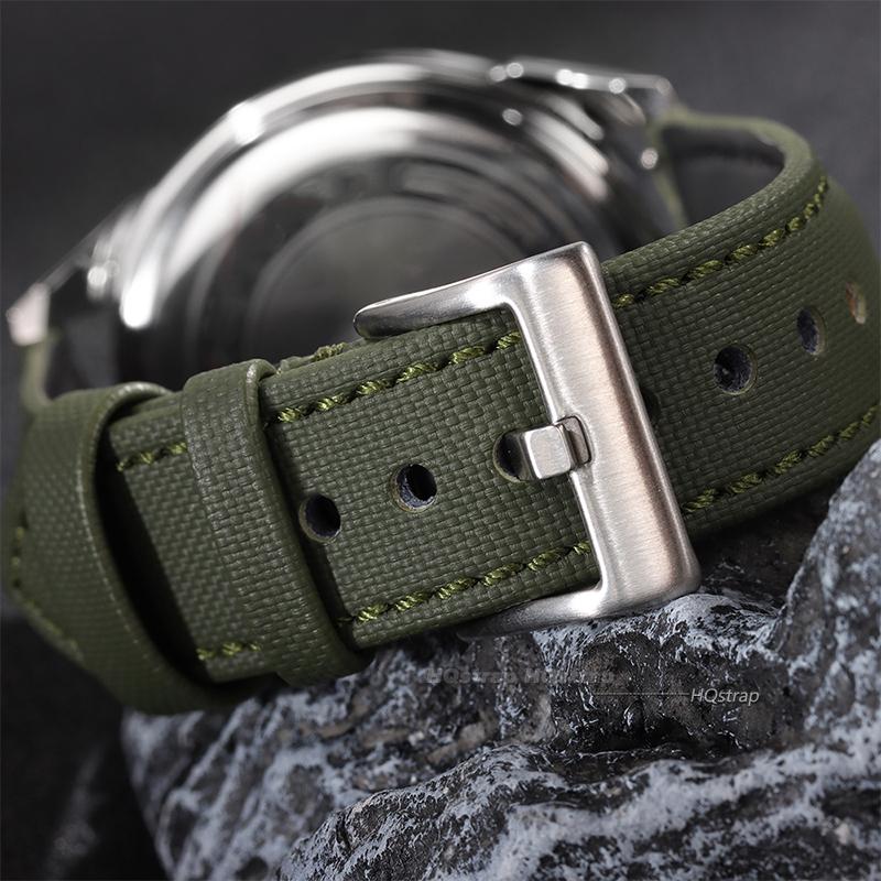 Sailcloth Nylon Leather Watchbands Quick Release Bracelet Replace Wristwatch Straps 20mm 22mm Accessories Men Women Watchband