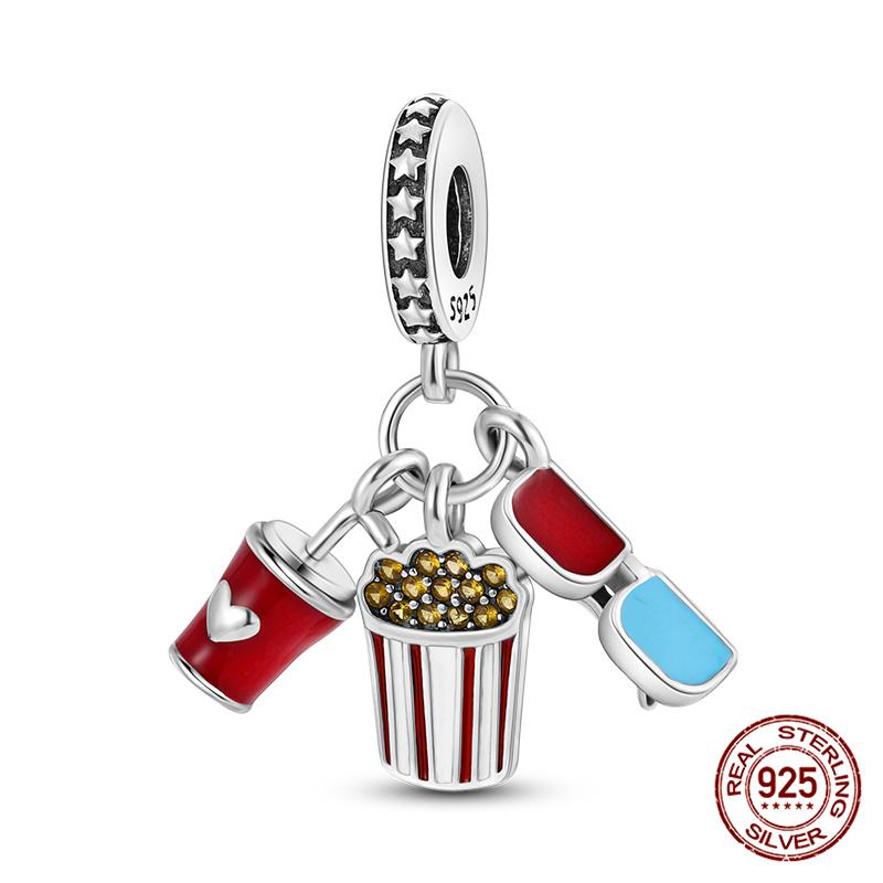 Fit Originalbracelet Coffee Collection Beaded Candy Coffee Pendant Charm Diy Jewelry Making Women Giftcopper