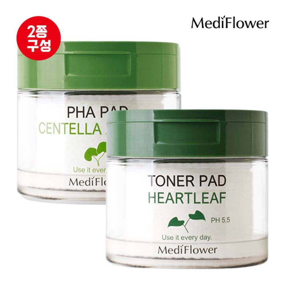 

Houttuynia cordata toner pads 60 sheets + Centella Paha pads 60 sheets