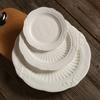European-style home butterfly relief round plate, Western dinner plate, steak inventory, heart plate, dessert plate, cake plate