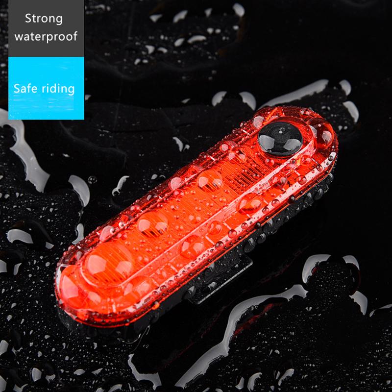 Bike Rear Tail Light Usb Rechargeable Red Led Bright Taillights Fit On Any Bicycle/Helmet Easy To Install For Cycling Safety