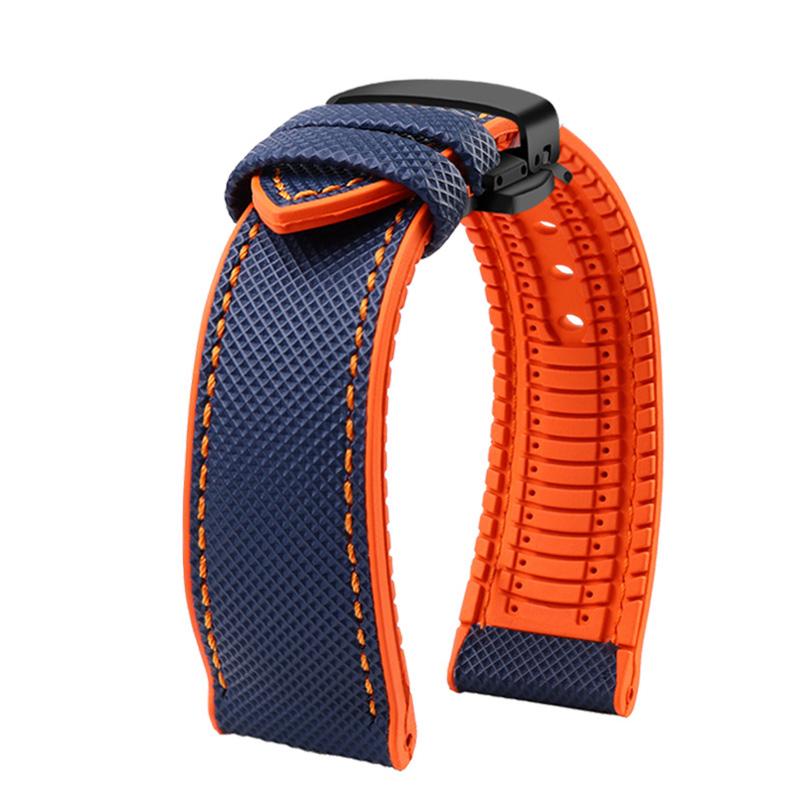 Classic 24mm Sports Nylon + Rubber For Casio PROTREK Mountaineering watchband PRG-600/PRG-650 PRW-6600/ PRW-6800 Bracelet Men Strap