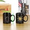 1PC Creative and Fun Mugs with Color-changing Effect Coffee Mugs Ceramic Tableware Household Goods Creative Gift