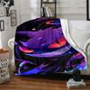 1pc Gengar Space Adventure Flannel Blanket,Ultra Soft Warm Plush Throw for Home Bedroom Bed Sofa Cover Camping Picnic Gift Y72430