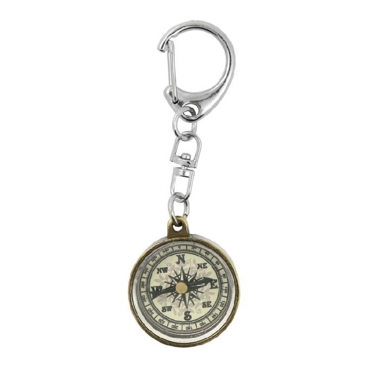 Outdoor Camping Pocket Compasses Zinc Alloy Pocket Compasses With Keyring Navigation Tool Climbing Equipment Travel Gift 1