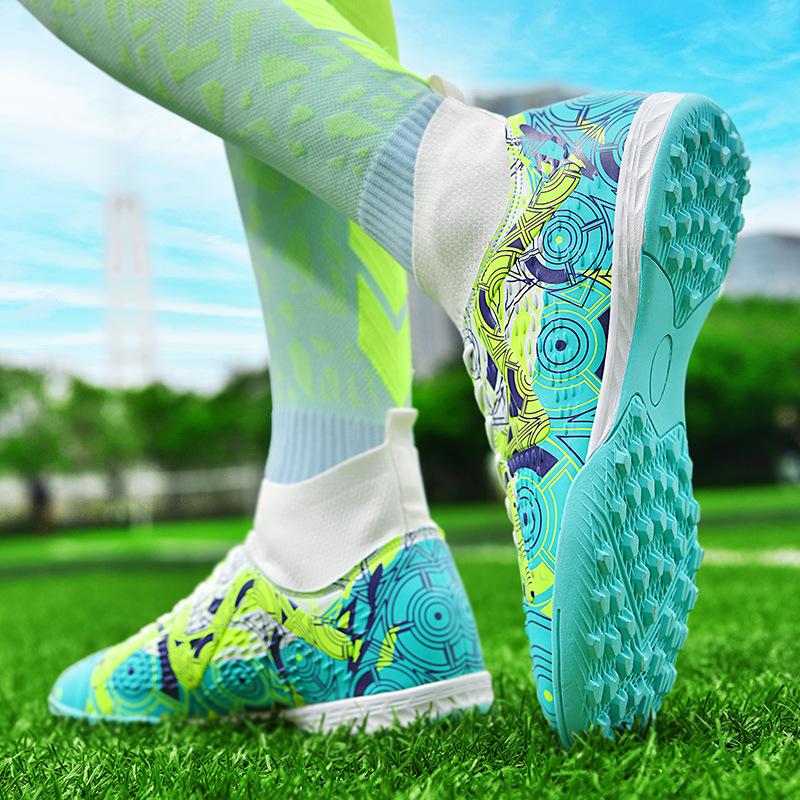 2025X10 New Adult Long Nail Broken Nail Football Shoes Men's Artificial Turf Training Game Sports Shoes