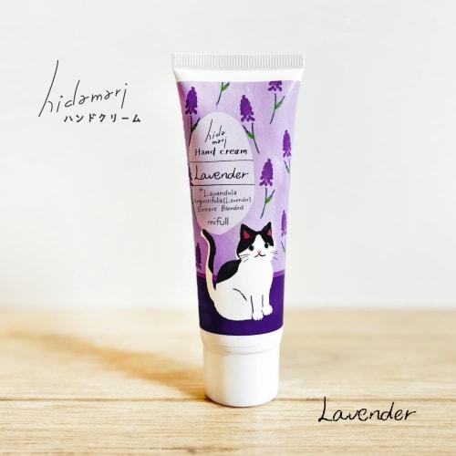 mifull hidamari hand cream lavender hand care lavender scent cat