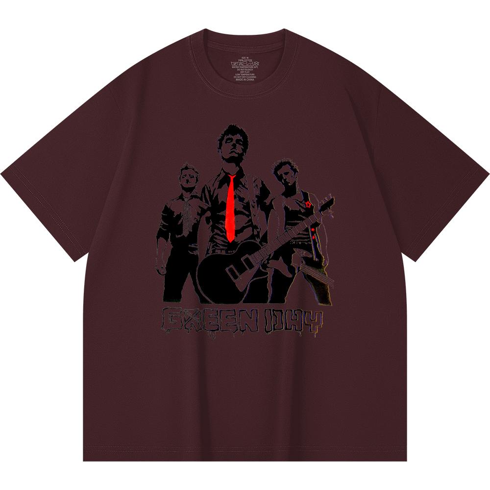 230 g/m² 100% Baumwolle Heavy Metal T-Shirt Rockband Beliebte Musik Druck Unisex Schweres Baumwoll-T-Shirt