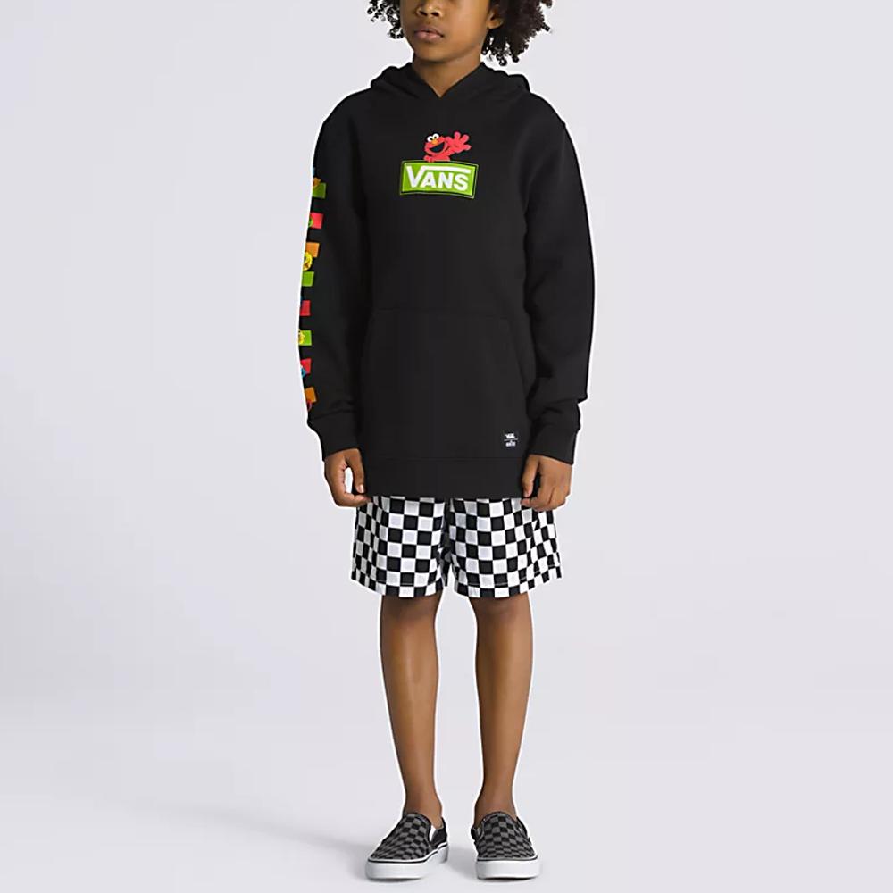 Vans Sesamstraße Muster Bedruckter Hoodie Kinder Hoodies VN00087SBLK
