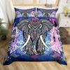 Tribal Ethnic Elephant Duvet Cover Exotic Style Bedding Set Boho Mandala Flower Paisley Quilt Cover Polyester Comforter Cover