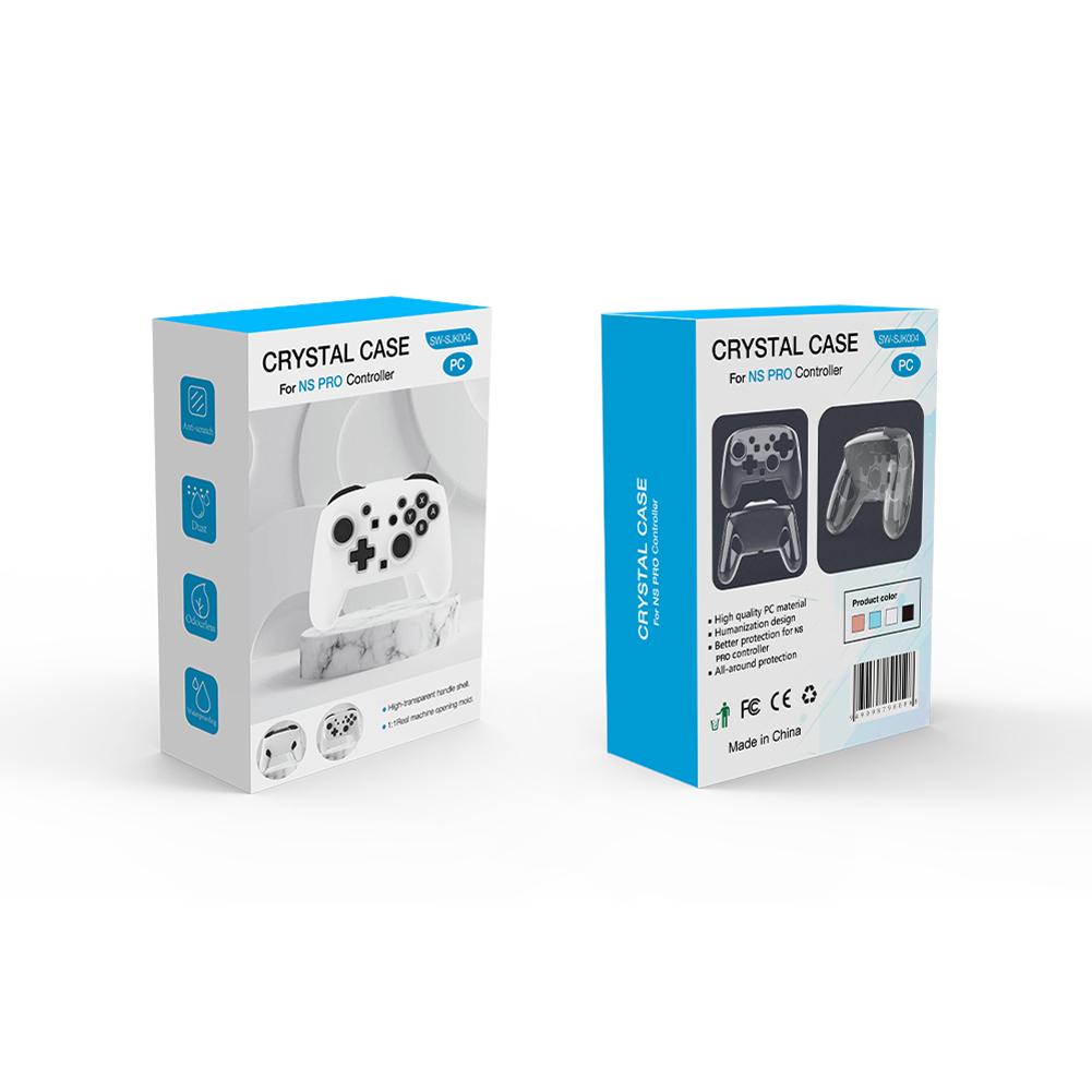 For NS2 PRO Controller Crystal Case Wear Resist Protective PC Hard Shell Washable Transparent Crystal Protection Friends Gift