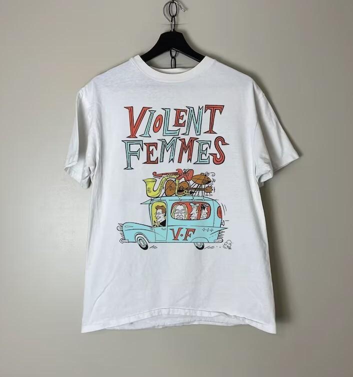 Violent Femmes To Perform in New Zealand Retro t shirt, cotton TE7278 Unisex T-Shirt