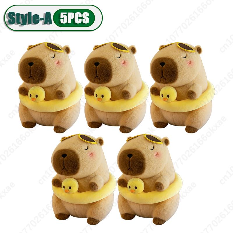1-10PCS Cute Kapybara Plush Toy Summer Beach Kapybara Plush Ornament Christmas Gift Plush Toy Holiday Birthday Party Gift
