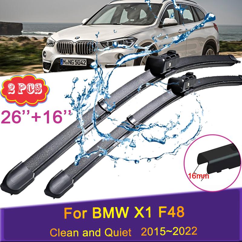

Автомобильные щетки стеклоочистителей для BMW X1 F48 2015 ~ 2022 2016 2017 2018 переднее лобовое стекло безрамное прочное резиновое бритье снега