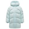 Kids Mid-Length Down Jacket with Detachable Hood